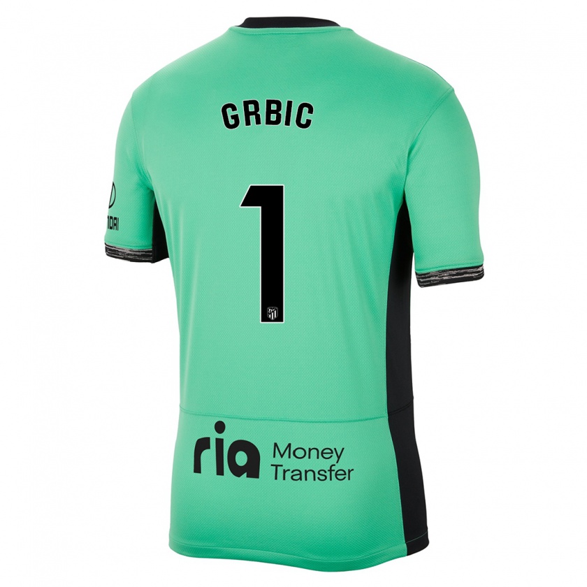 Kandiny Niño Camiseta Ivo Grbic #1 Primavera Verde Equipación Tercera 2023/24 La Camisa Chile