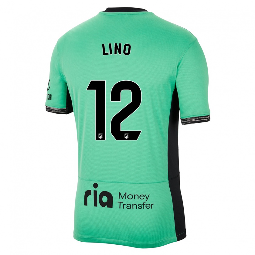 Kandiny Niño Camiseta Samuel Lino #12 Primavera Verde Equipación Tercera 2023/24 La Camisa Chile