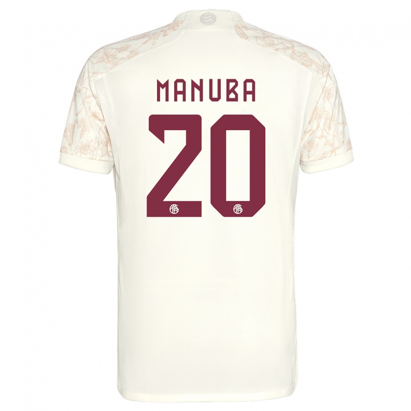 Kandiny Niño Camiseta Vincent Manuba #20 Blanquecino Equipación Tercera 2023/24 La Camisa Chile