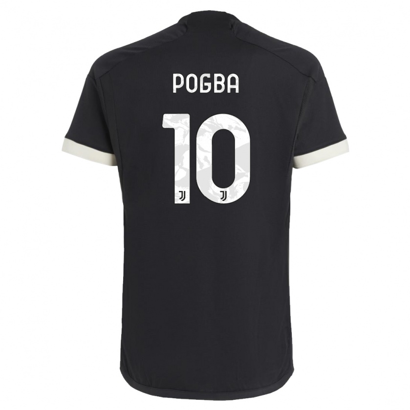Kandiny Niño Camiseta Paul Pogba #10 Negro Equipación Tercera 2023/24 La Camisa Chile