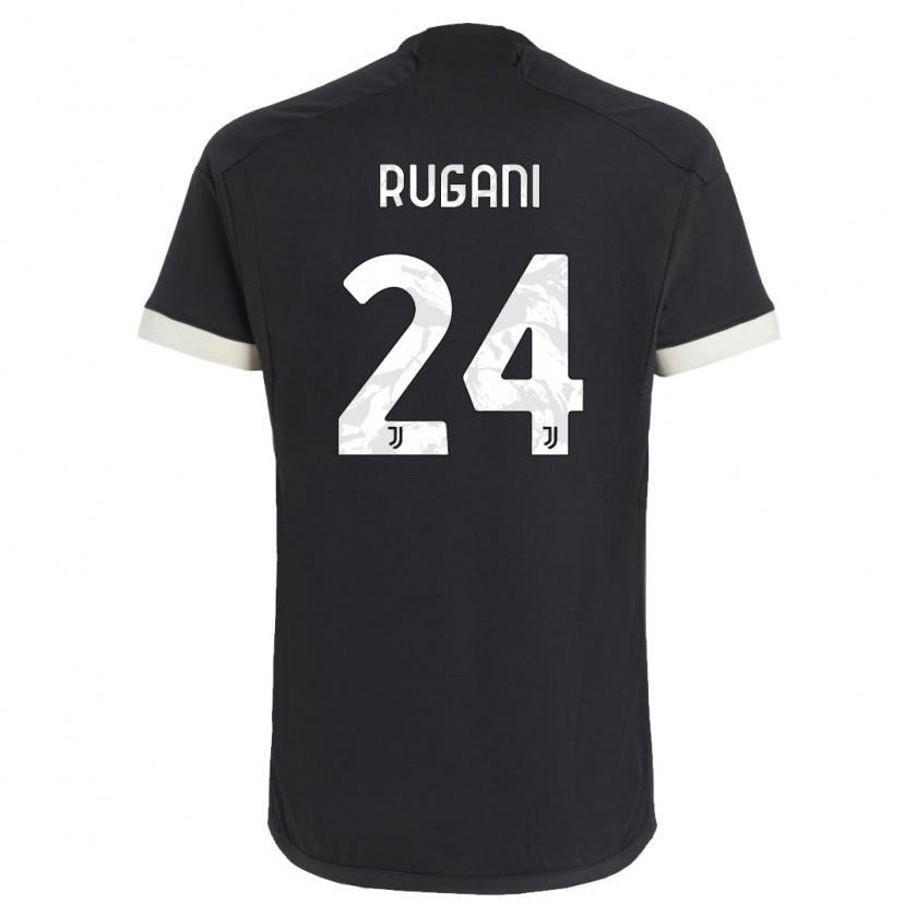 Kandiny Niño Camiseta Daniele Rugani #24 Negro Equipación Tercera 2023/24 La Camisa Chile