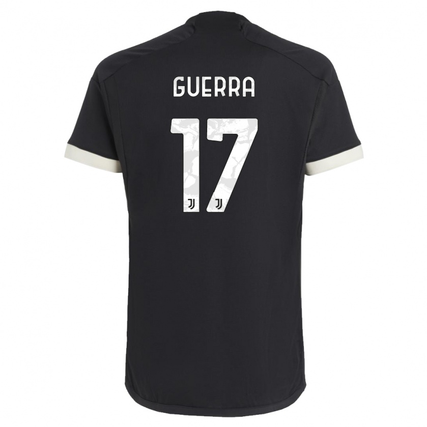 Kandiny Niño Camiseta Simone Guerra #17 Negro Equipación Tercera 2023/24 La Camisa Chile
