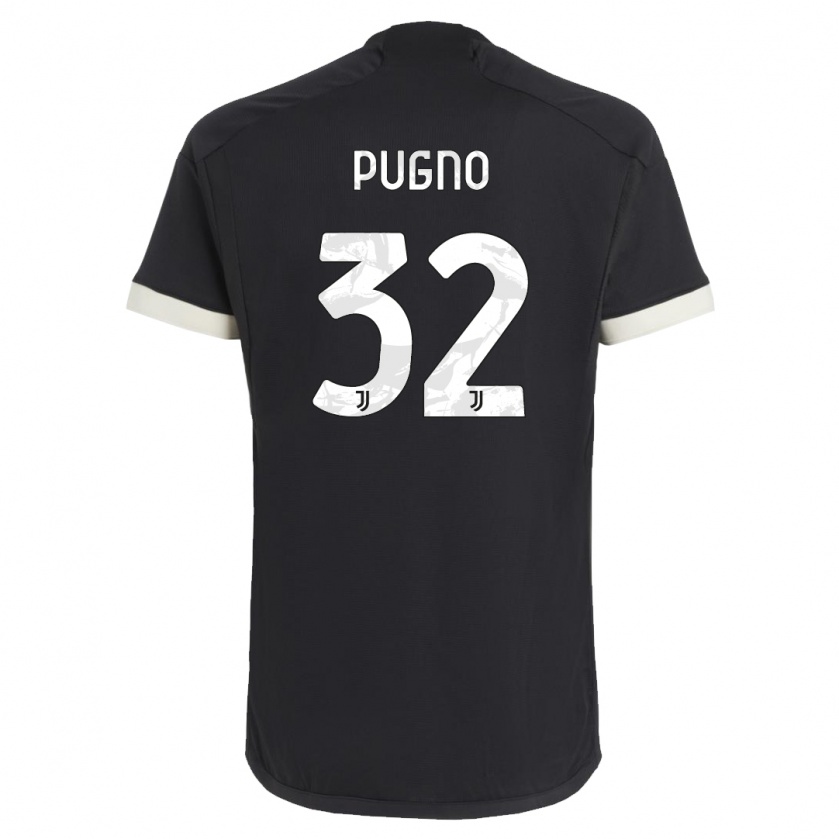 Kandiny Niño Camiseta Diego Pugno #32 Negro Equipación Tercera 2023/24 La Camisa Chile