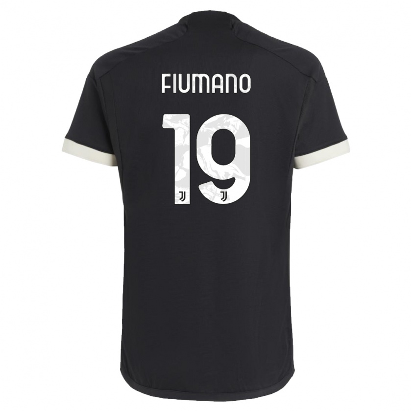 Kandiny Niño Camiseta Filippo Fiumano #19 Negro Equipación Tercera 2023/24 La Camisa Chile