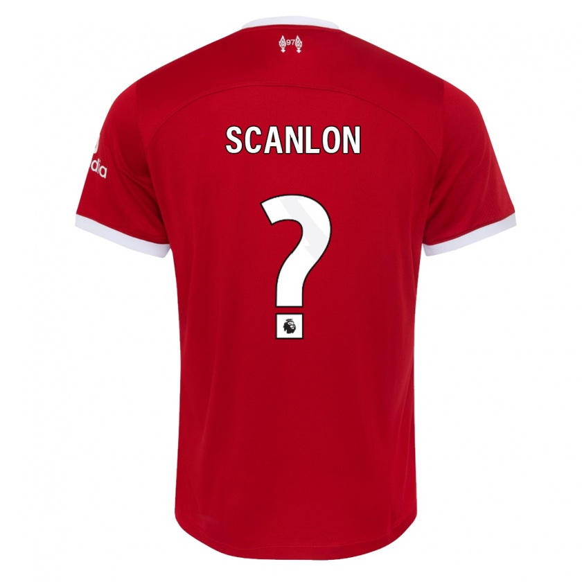 Kandiny Hombre Camiseta Calum Scanlon #0 Rojo 1ª Equipación 2023/24 La Camisa Chile