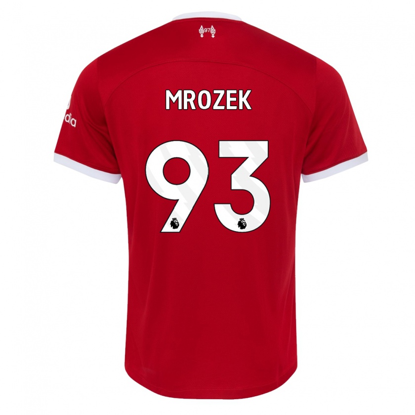 Kandiny Hombre Camiseta Fabian Mrozek #93 Rojo 1ª Equipación 2023/24 La Camisa Chile