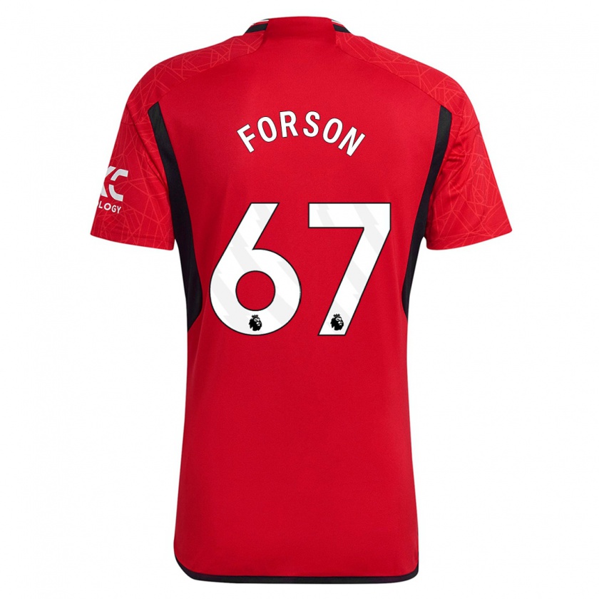 Kandiny Hombre Camiseta Omari Forson #67 Rojo 1ª Equipación 2023/24 La Camisa Chile