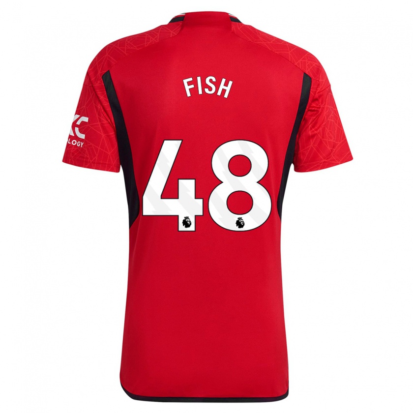 Kandiny Hombre Camiseta Will Fish #48 Rojo 1ª Equipación 2023/24 La Camisa Chile