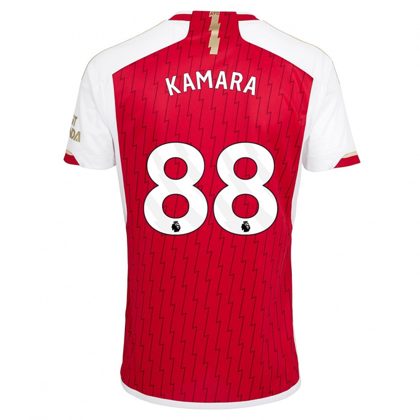 Kandiny Hombre Camiseta Osman Kamara #88 Rojo 1ª Equipación 2023/24 La Camisa Chile