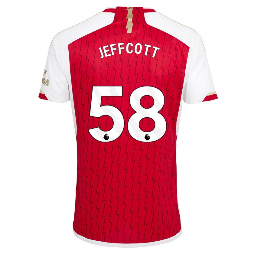 Kandiny Hombre Camiseta Henry Jeffcott #58 Rojo 1ª Equipación 2023/24 La Camisa Chile