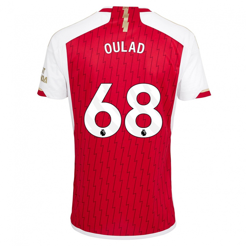 Kandiny Hombre Camiseta Salah-Eddine Oulad M'hand #68 Rojo 1ª Equipación 2023/24 La Camisa Chile