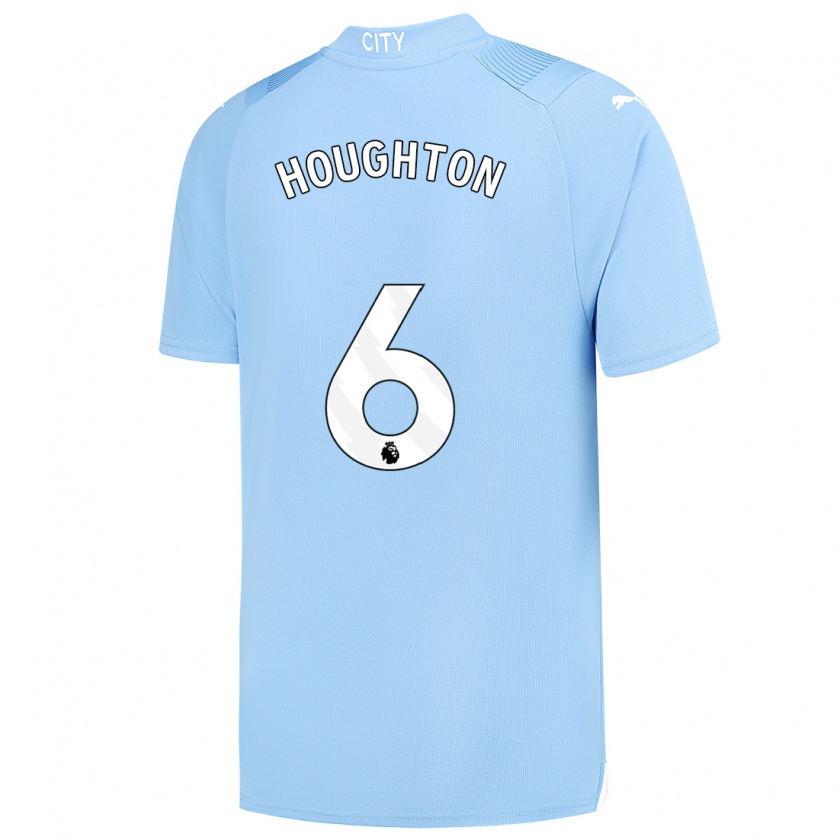 Kandiny Hombre Camiseta Steph Houghton #6 Azul Claro 1ª Equipación 2023/24 La Camisa Chile