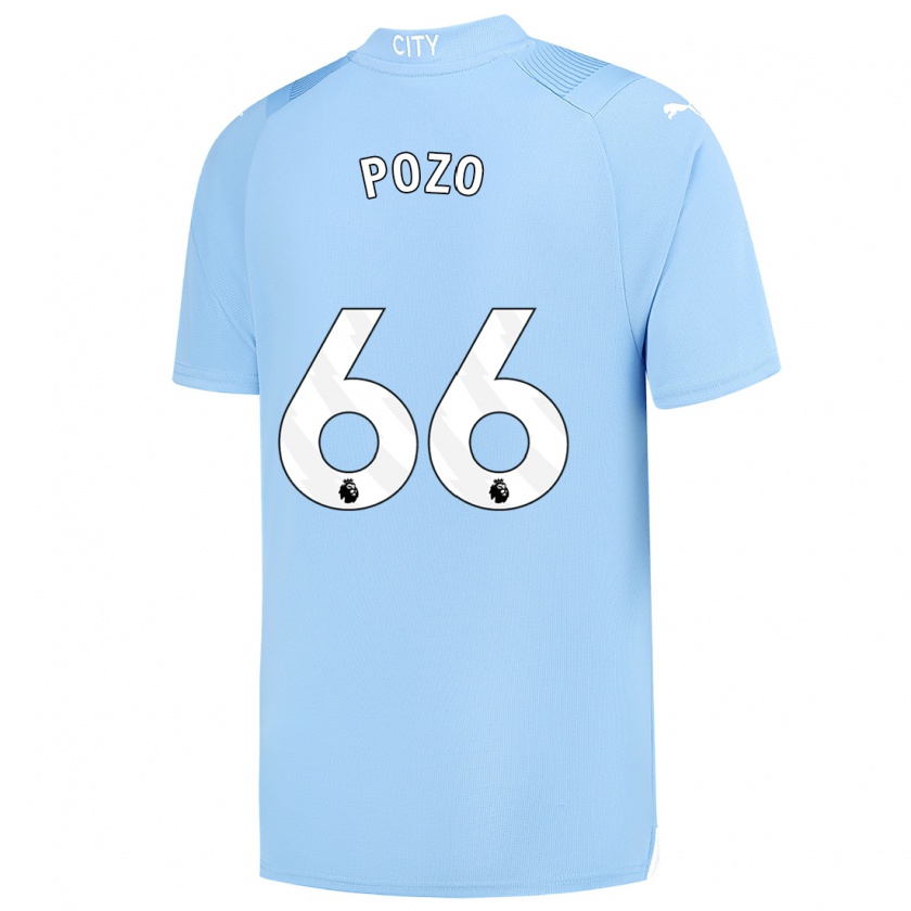 Kandiny Hombre Camiseta Iker Pozo #66 Azul Claro 1ª Equipación 2023/24 La Camisa Chile