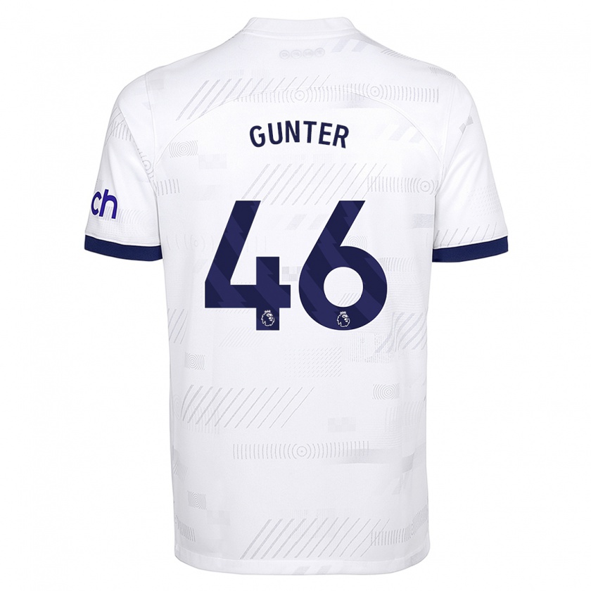 Kandiny Hombre Camiseta Luca Gunter #46 Blanco 1ª Equipación 2023/24 La Camisa Chile