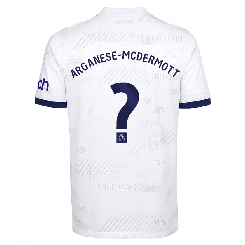 Kandiny Hombre Camiseta Pele Arganese-Mcdermott #0 Blanco 1ª Equipación 2023/24 La Camisa Chile
