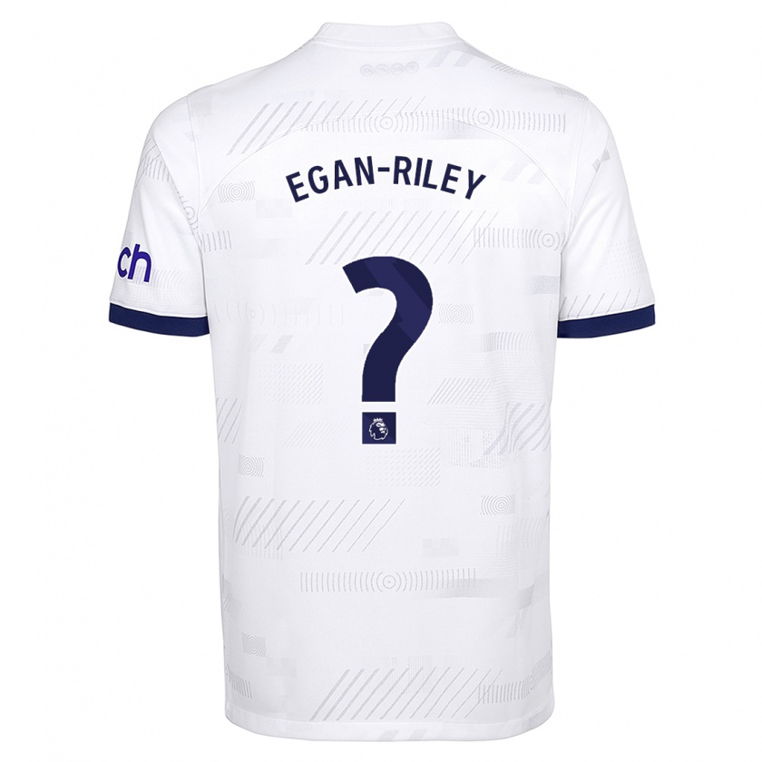 Kandiny Hombre Camiseta Roman Egan-Riley #0 Blanco 1ª Equipación 2023/24 La Camisa Chile