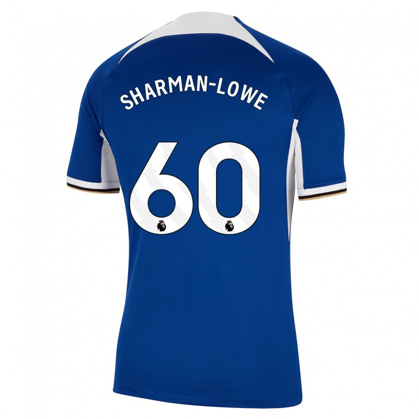 Kandiny Hombre Camiseta Teddy Sharman-Lowe #60 Azul 1ª Equipación 2023/24 La Camisa Chile