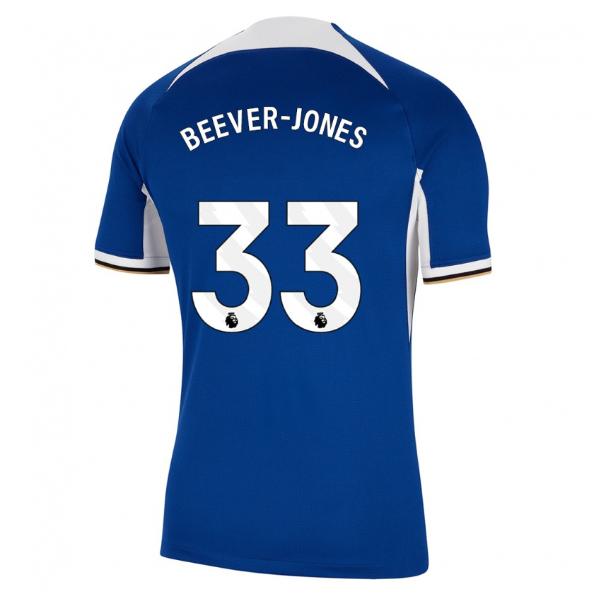 Kandiny Hombre Camiseta Aggie Beever-Jones #33 Azul 1ª Equipación 2023/24 La Camisa Chile