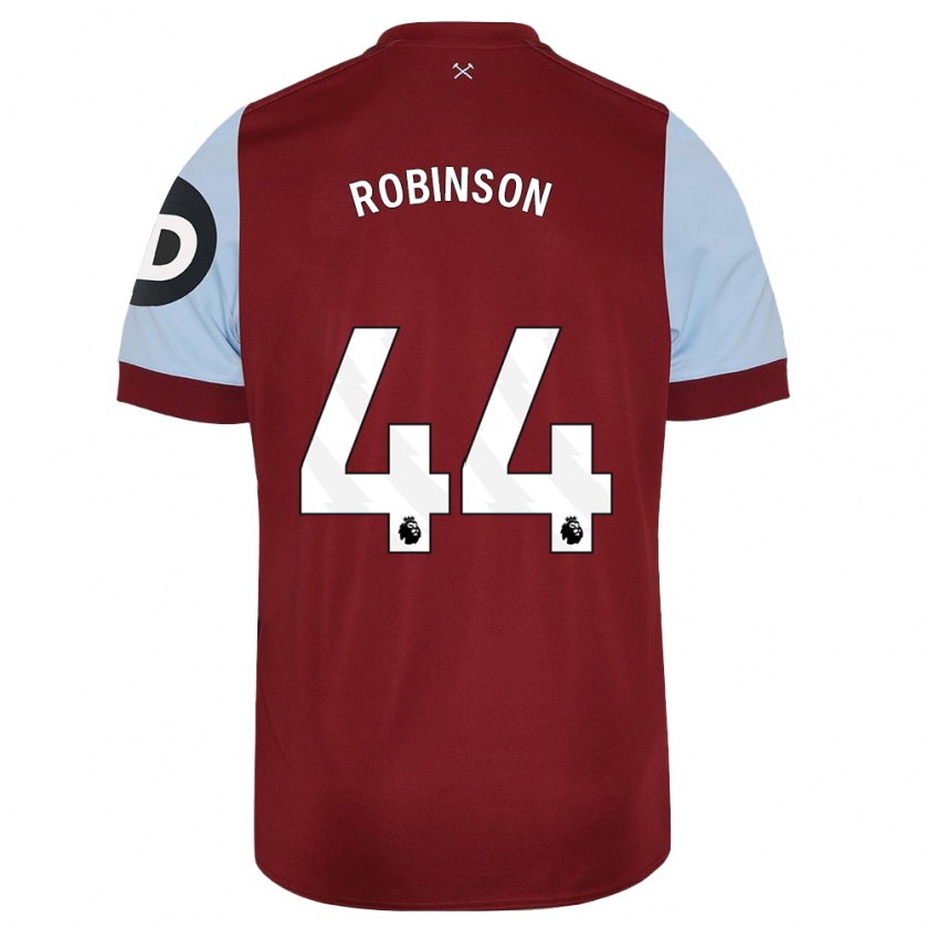 Kandiny Hombre Camiseta Junior Robinson #44 Granate 1ª Equipación 2023/24 La Camisa Chile