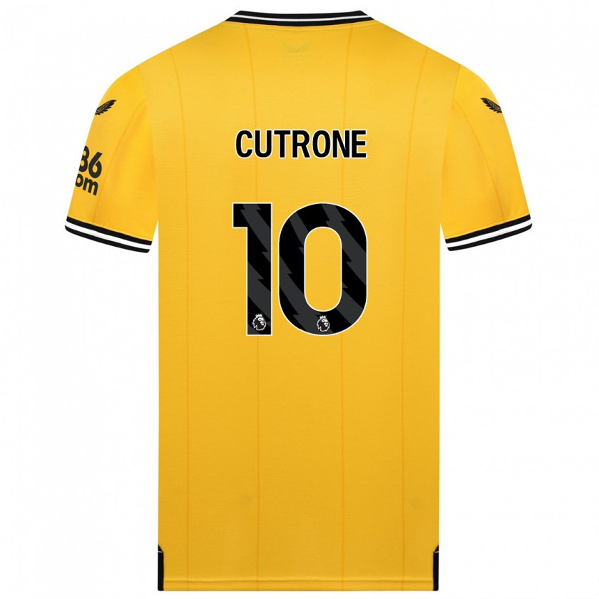 Kandiny Hombre Camiseta Patrick Cutrone #10 Amarillo 1ª Equipación 2023/24 La Camisa Chile