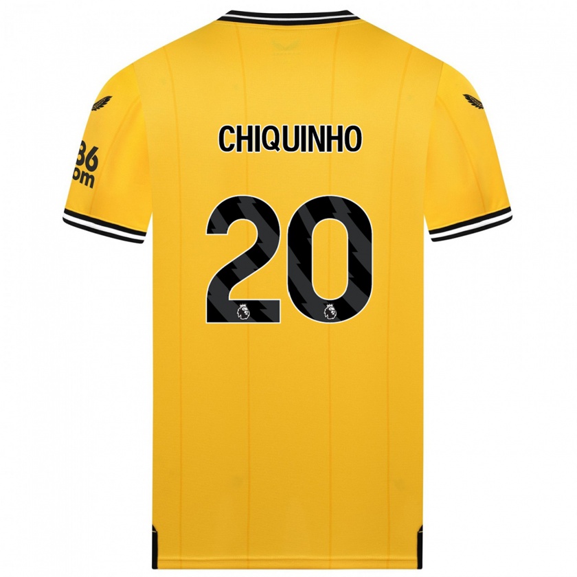 Kandiny Hombre Camiseta Chiquinho #20 Amarillo 1ª Equipación 2023/24 La Camisa Chile
