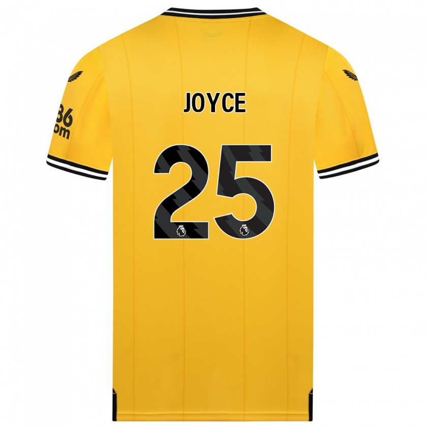 Kandiny Hombre Camiseta Leonie Joyce #25 Amarillo 1ª Equipación 2023/24 La Camisa Chile