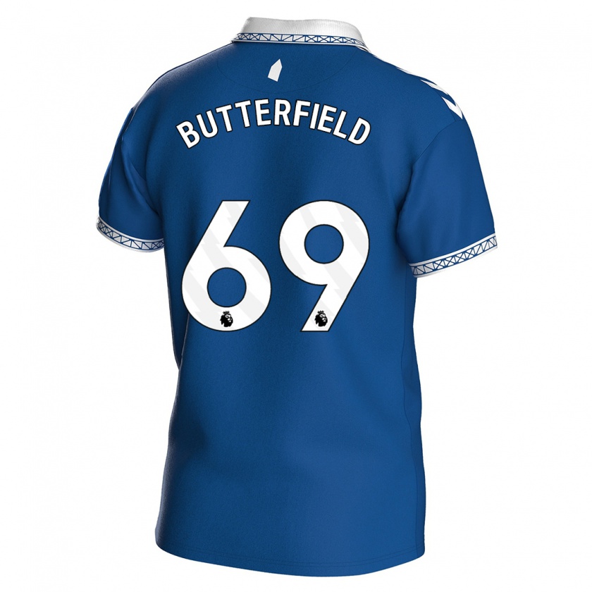 Kandiny Hombre Camiseta Luke Butterfield #69 Azul Real 1ª Equipación 2023/24 La Camisa Chile