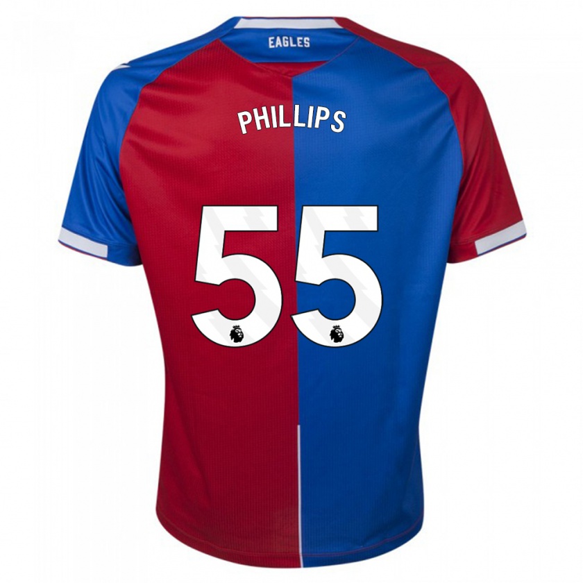 Kandiny Hombre Camiseta Killian Phillips #55 Rojo Azul 1ª Equipación 2023/24 La Camisa Chile