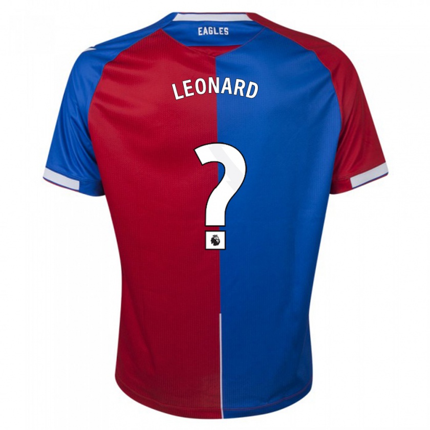 Kandiny Hombre Camiseta James Leonard #0 Rojo Azul 1ª Equipación 2023/24 La Camisa Chile