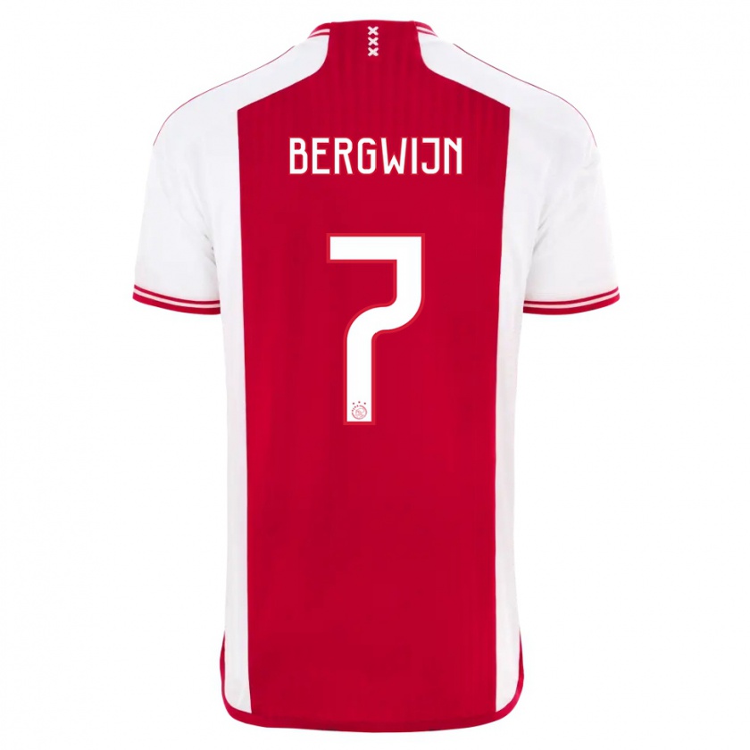 Kandiny Hombre Camiseta Steven Bergwijn #7 Rojo Blanco 1ª Equipación 2023/24 La Camisa Chile