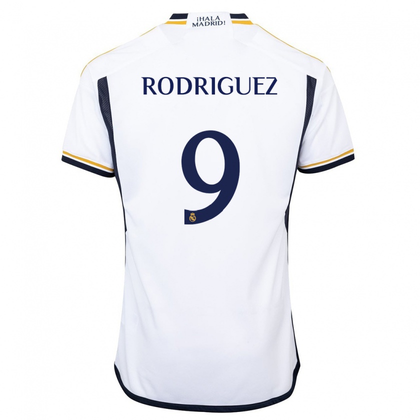 Kandiny Hombre Camiseta Álvaro Rodríguez #9 Blanco 1ª Equipación 2023/24 La Camisa Chile