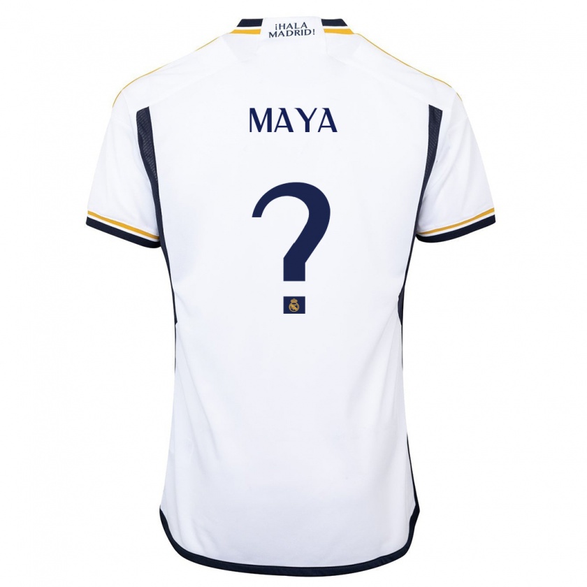 Kandiny Hombre Camiseta Santos Maya #0 Blanco 1ª Equipación 2023/24 La Camisa Chile