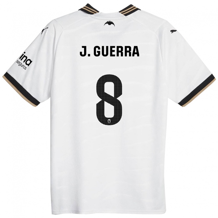 Kandiny Hombre Camiseta Javi Guerra #8 Blanco 1ª Equipación 2023/24 La Camisa Chile