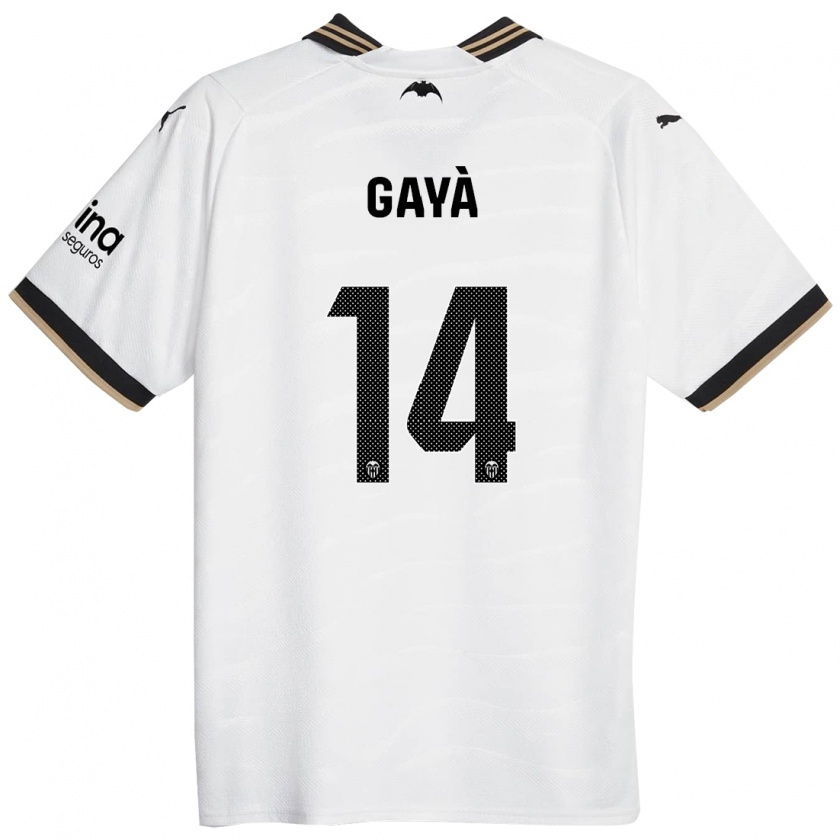 Kandiny Hombre Camiseta José Gayà #14 Blanco 1ª Equipación 2023/24 La Camisa Chile