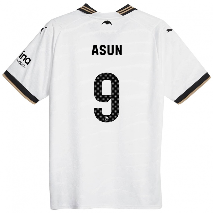 Kandiny Hombre Camiseta Asun #9 Blanco 1ª Equipación 2023/24 La Camisa Chile