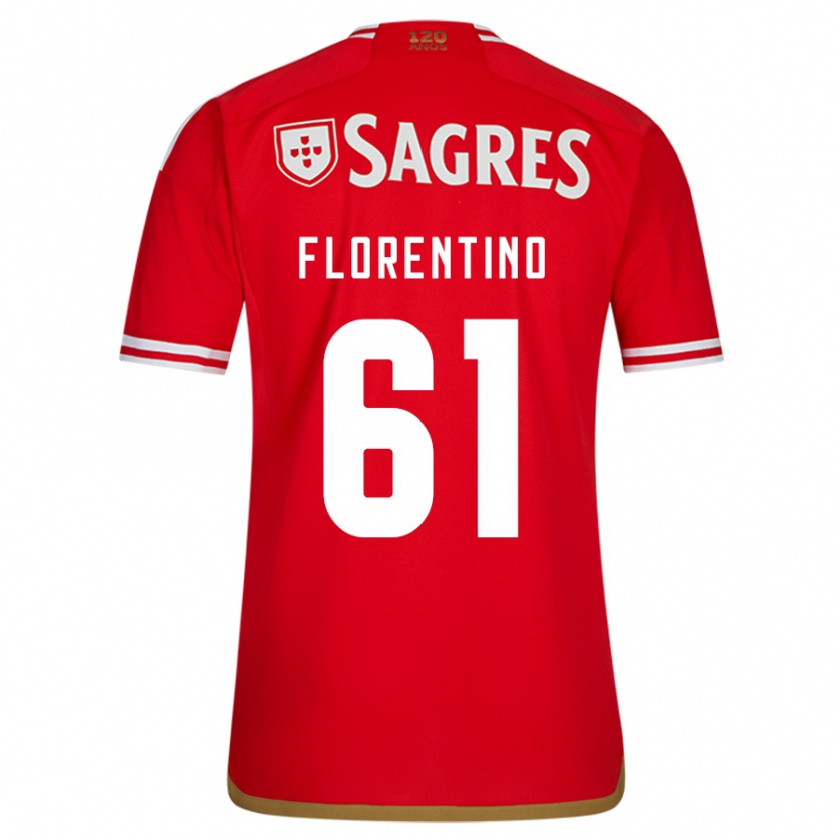 Kandiny Hombre Camiseta Florentino #61 Rojo 1ª Equipación 2023/24 La Camisa Chile