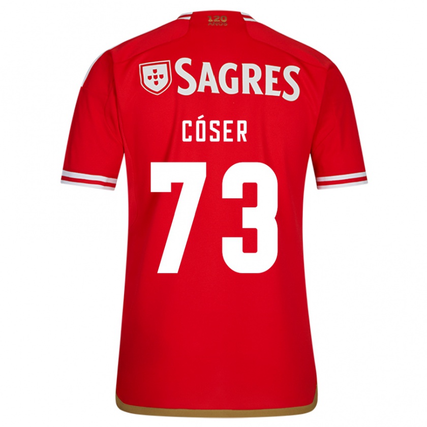 Kandiny Hombre Camiseta Tiago Cóser #73 Rojo 1ª Equipación 2023/24 La Camisa Chile