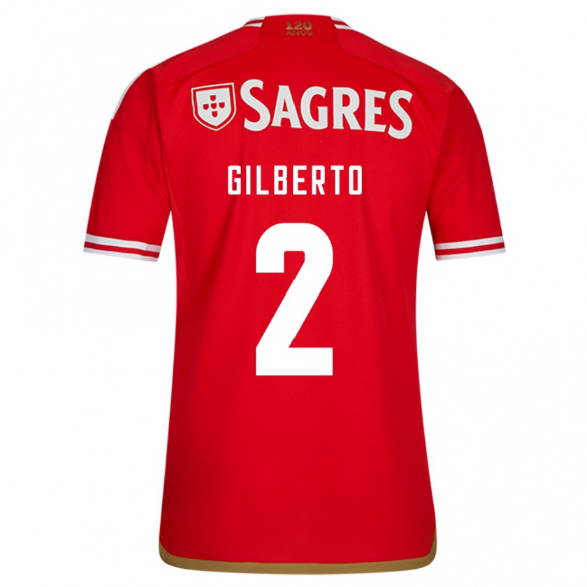 Kandiny Hombre Camiseta Gilberto #2 Rojo 1ª Equipación 2023/24 La Camisa Chile