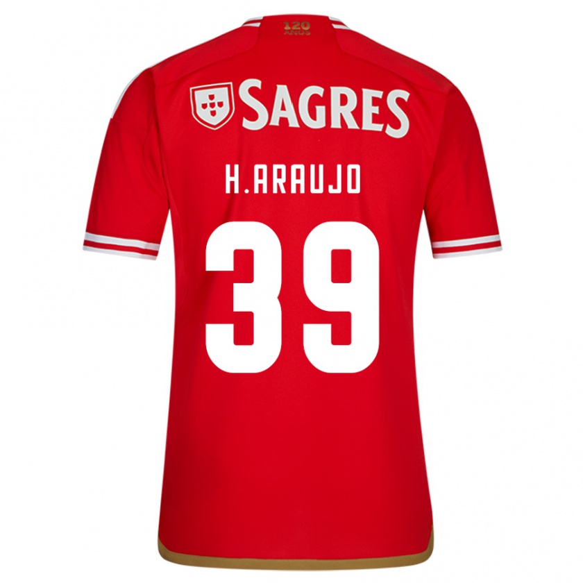 Kandiny Hombre Camiseta Henrique Araujo #39 Rojo 1ª Equipación 2023/24 La Camisa Chile