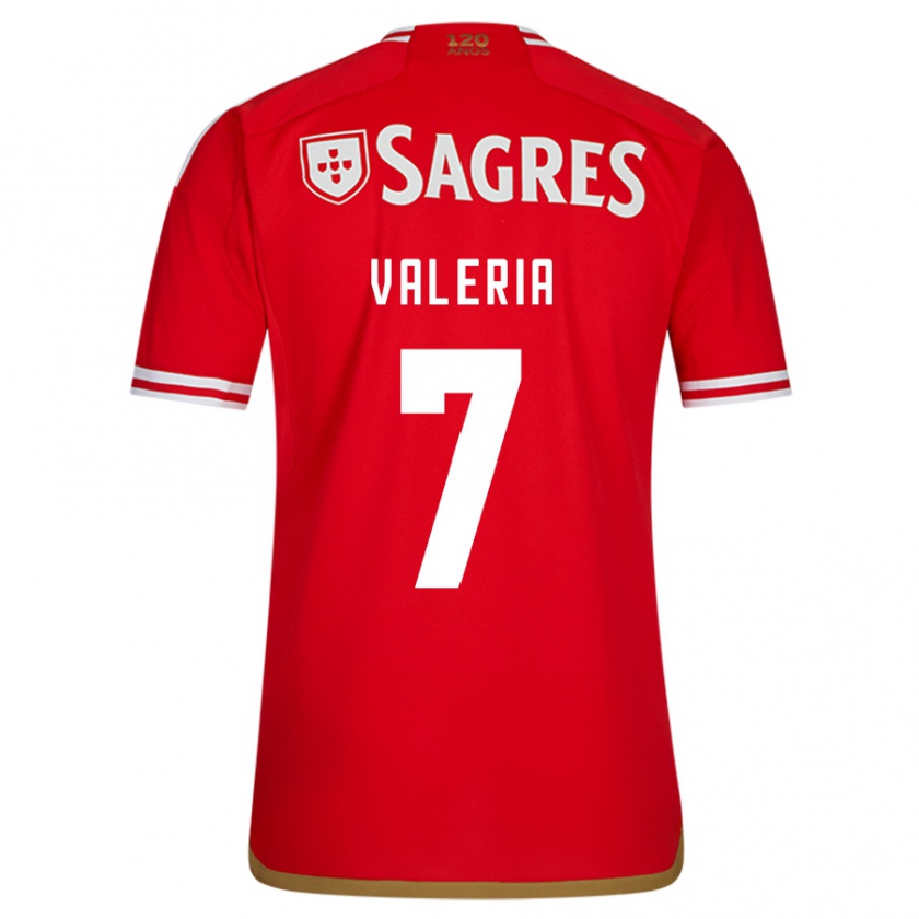 Kandiny Hombre Camiseta Valeria #7 Rojo 1ª Equipación 2023/24 La Camisa Chile