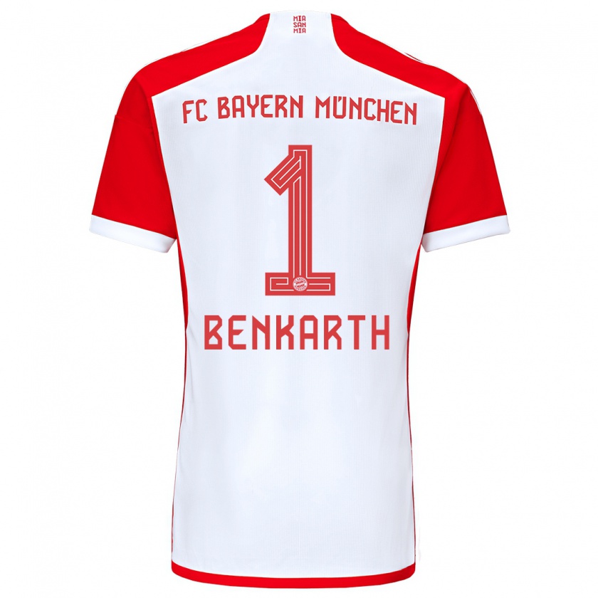 Kandiny Hombre Camiseta Laura Benkarth #1 Rojo Blanco 1ª Equipación 2023/24 La Camisa Chile