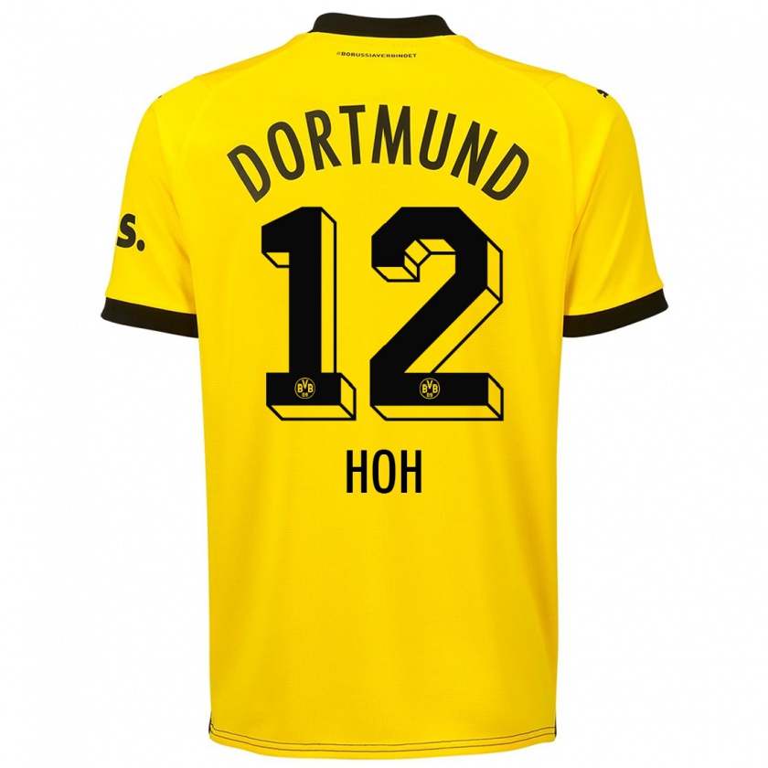 Kandiny Hombre Camiseta Hendrik Hoh #12 Amarillo 1ª Equipación 2023/24 La Camisa Chile