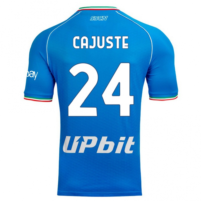 Kandiny Hombre Camiseta Jens Cajuste #24 Cielo Azul 1ª Equipación 2023/24 La Camisa Chile
