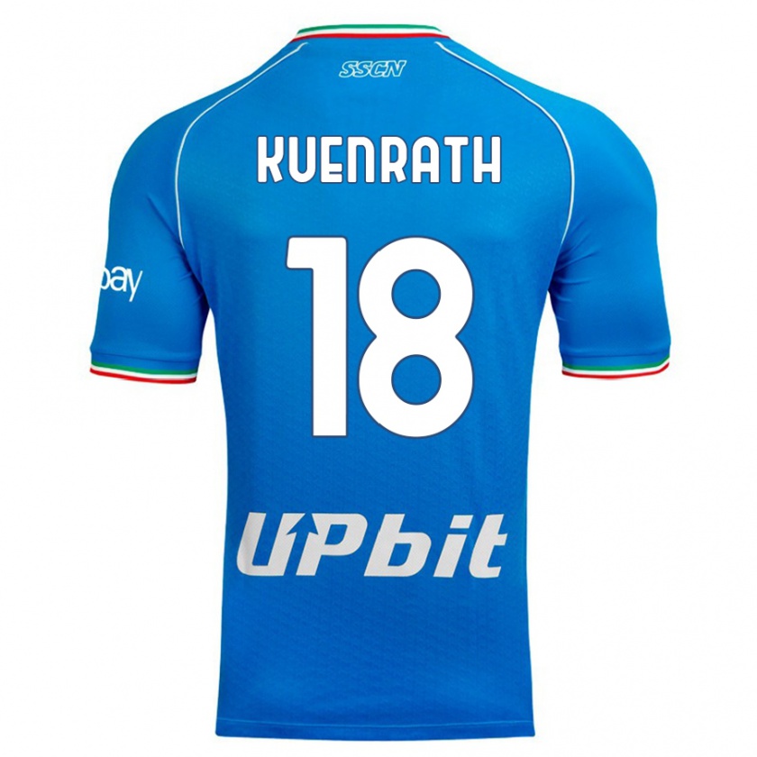 Kandiny Hombre Camiseta Melanie Kuenrath #18 Cielo Azul 1ª Equipación 2023/24 La Camisa Chile