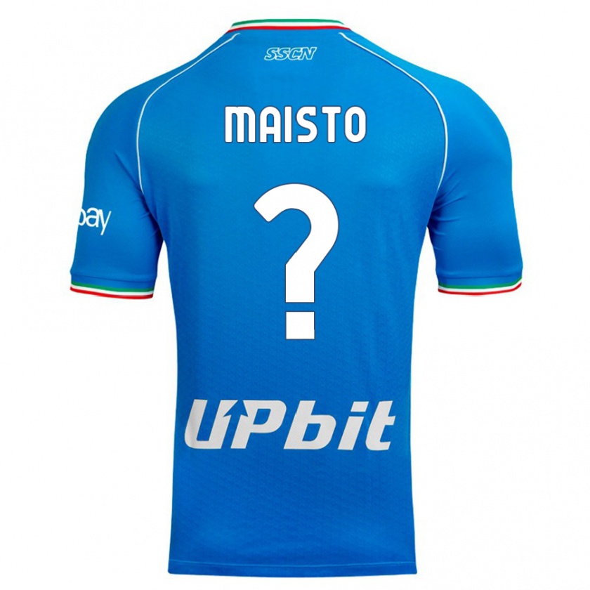Kandiny Hombre Camiseta Antonio Maisto #0 Cielo Azul 1ª Equipación 2023/24 La Camisa Chile
