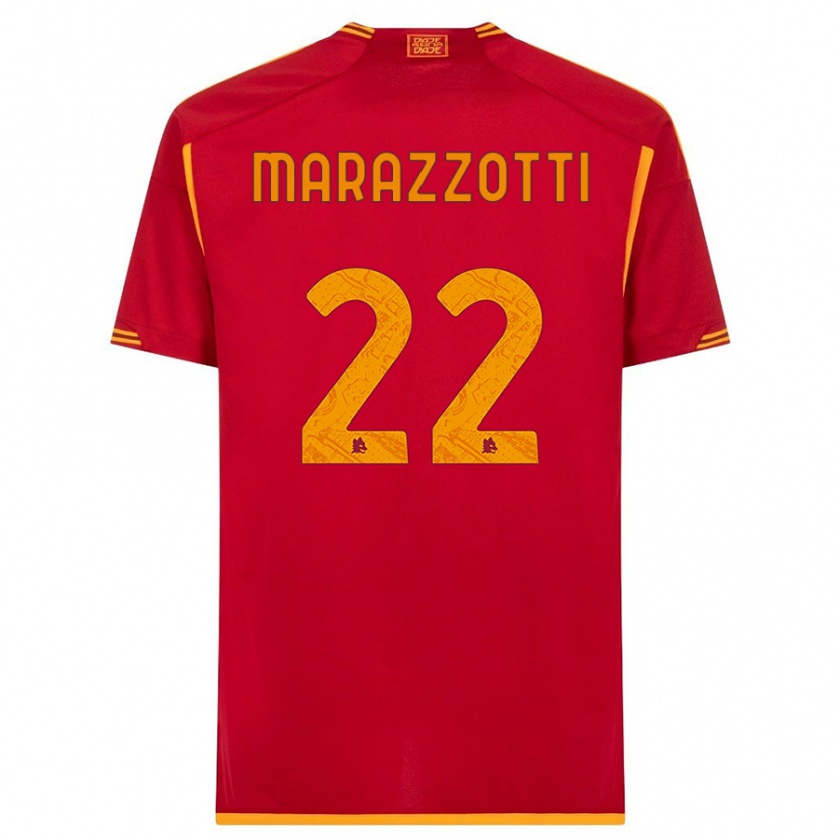 Kandiny Hombre Camiseta Fabrizio Marazzotti #22 Rojo 1ª Equipación 2023/24 La Camisa Chile