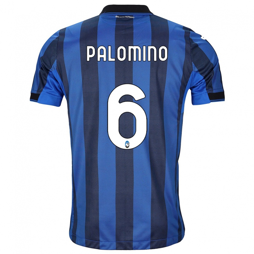 Kandiny Hombre Camiseta José Luis Palomino #6 Azul Negro 1ª Equipación 2023/24 La Camisa Chile