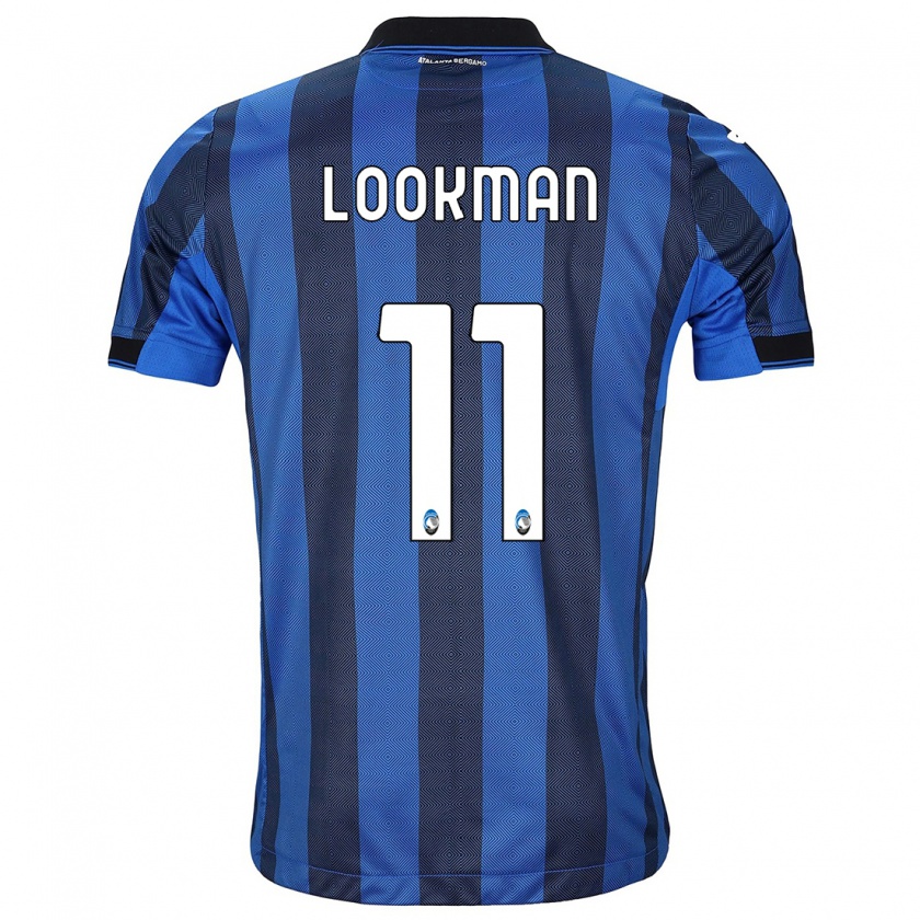 Kandiny Hombre Camiseta Ademola Lookman #11 Azul Negro 1ª Equipación 2023/24 La Camisa Chile