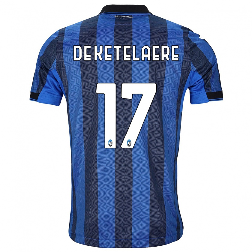 Kandiny Hombre Camiseta Charles De Ketelaere #17 Azul Negro 1ª Equipación 2023/24 La Camisa Chile