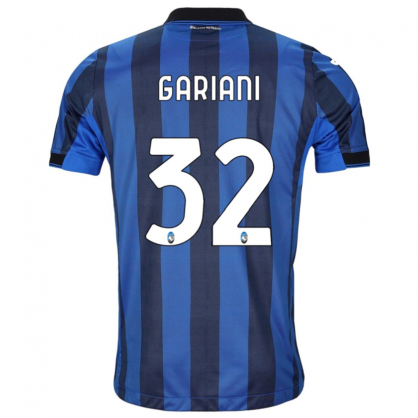 Kandiny Hombre Camiseta Niccolò Gariani #32 Azul Negro 1ª Equipación 2023/24 La Camisa Chile